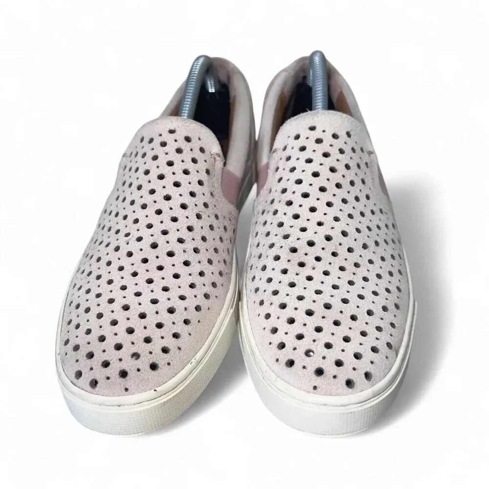 Frye & Co Peggy Perf Slip-on Suede Sneakers Pink‎ 79251-BUS Women's 7